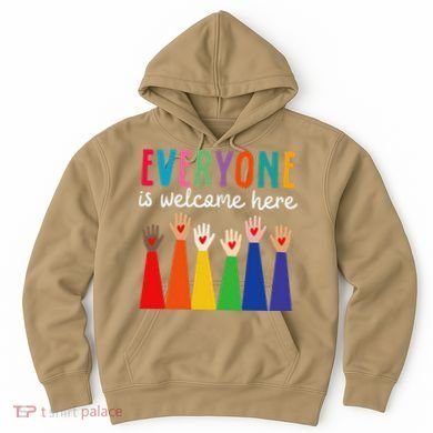 Everyone Is Welcome Here Idaho Teacher Hoodie