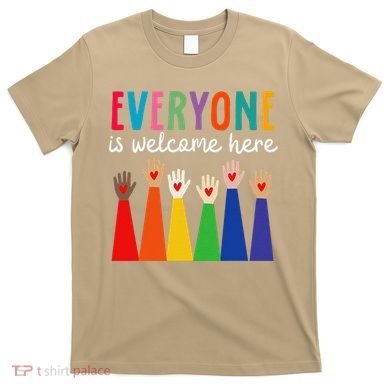 Everyone Is Welcome Here Idaho Teacher T-Shirt