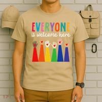 Everyone Is Welcome Here Idaho Teacher T-Shirt thumb 6