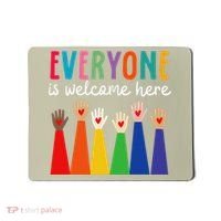 Everyone Is Welcome Here Idaho Teacher Mousepad thumb 0