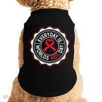 Everyday Is World Aids Day Hiv Aids Awareness Red Ribbon Gift Doggie Tank thumb 0