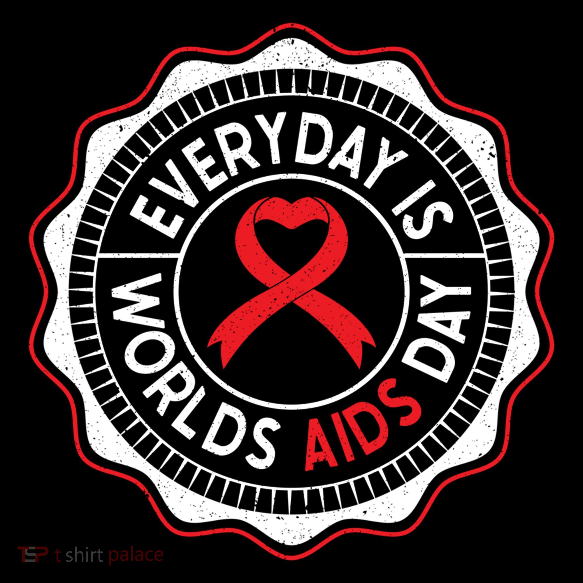 Everyday Is World Aids Day Hiv Aids Awareness Red Ribbon Gift Coffee Mug