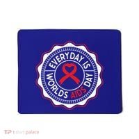 Everyday Is World Aids Day Hiv Aids Awareness Red Ribbon Gift Mousepad thumb 0