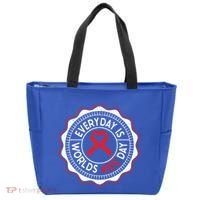 Everyday Is World Aids Day Hiv Aids Awareness Red Ribbon Gift Tote Bag thumb 0
