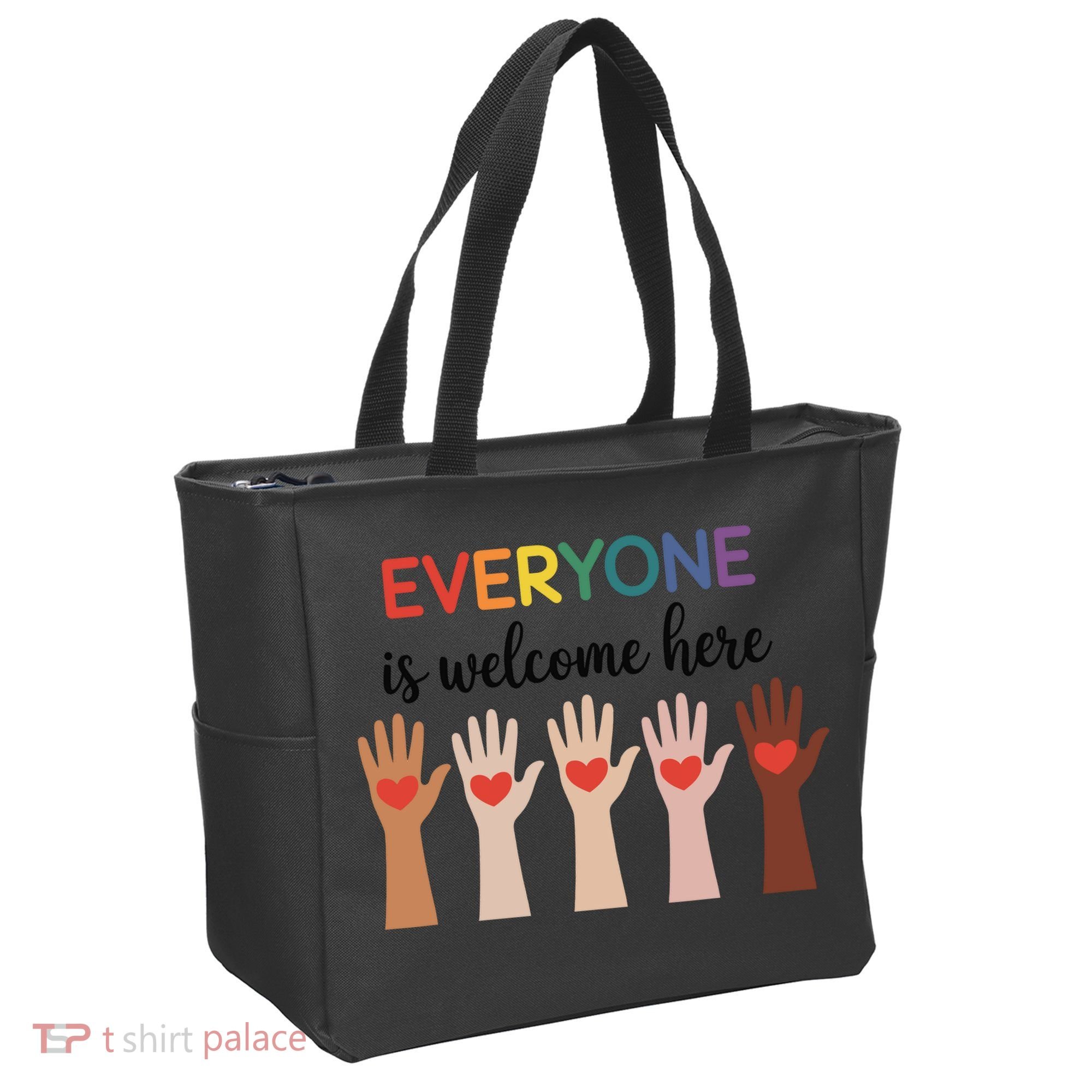 Everyone Is Welcome Here Idaho Teacher Tote Bag