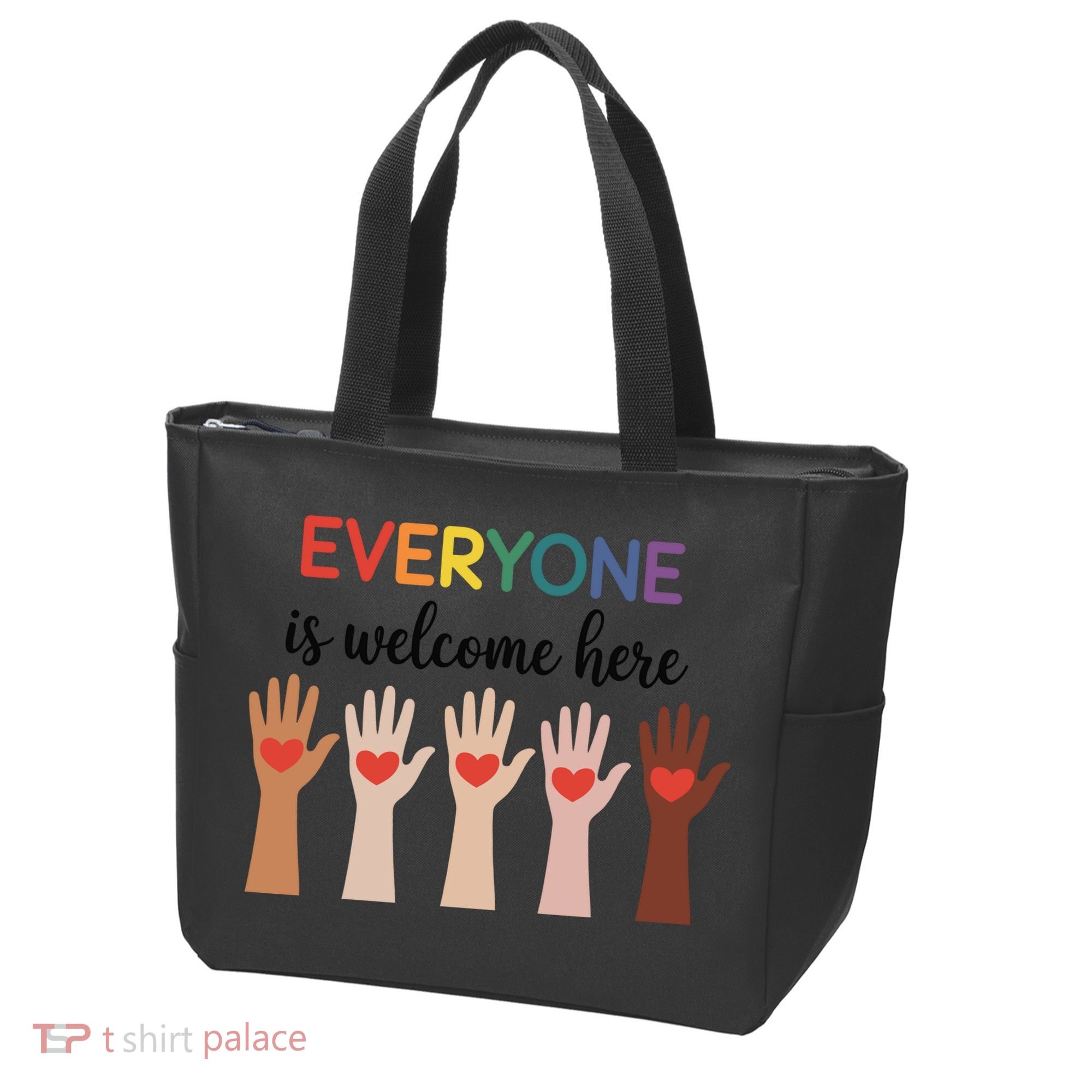 Everyone Is Welcome Here Idaho Teacher Tote Bag