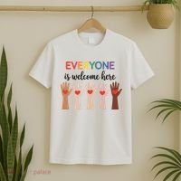 Everyone Is Welcome Here Idaho Teacher T-Shirt thumb 2