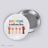 Everyone Is Welcome Here Idaho Teacher Button thumb 0
