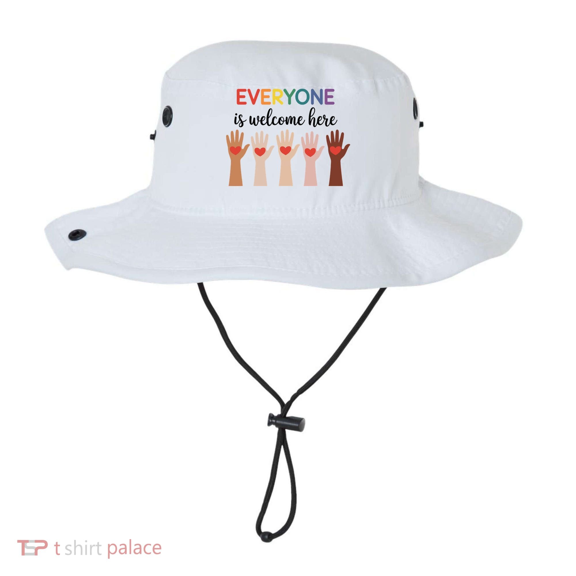 Everyone Is Welcome Here Idaho Teacher Bucket Hat