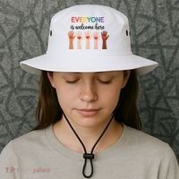 Everyone Is Welcome Here Idaho Teacher Bucket Hat thumb 3