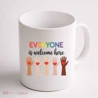 Everyone Is Welcome Here Idaho Teacher Coffee Mug thumb 1