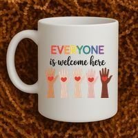Everyone Is Welcome Here Idaho Teacher Coffee Mug thumb 2
