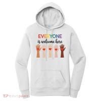 Everyone Is Welcome Here Idaho Teacher Women's Hoodie thumb 0