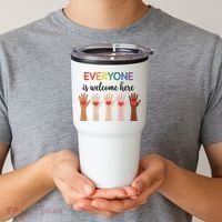 Everyone Is Welcome Here Idaho Teacher Tumbler thumb 2