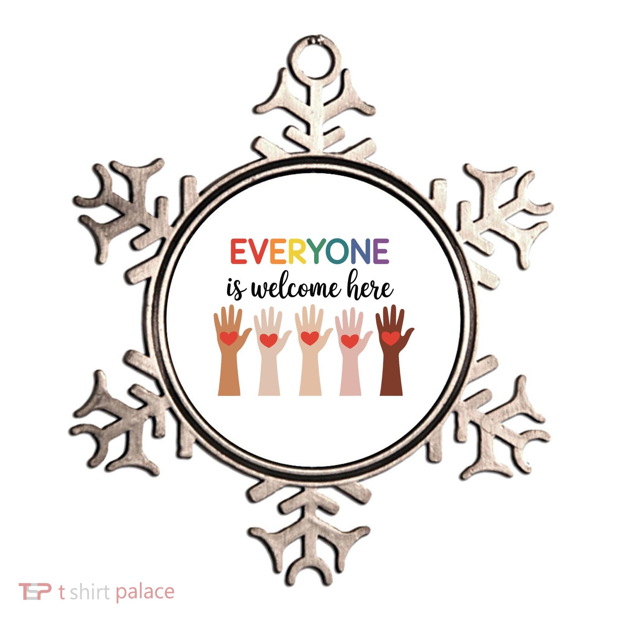Everyone Is Welcome Here Idaho Teacher Ornament