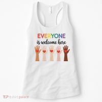 Everyone Is Welcome Here Idaho Teacher Women's Tank Top thumb 0