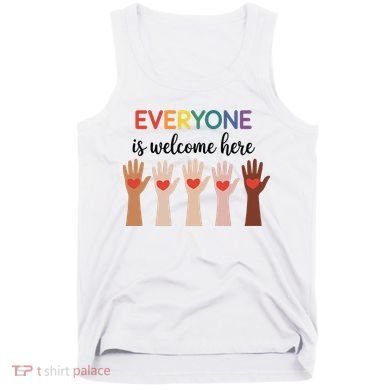 Everyone Is Welcome Here Idaho Teacher Tank Top
