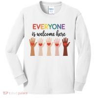 Everyone Is Welcome Here Idaho Teacher Kids Long Sleeve Shirt thumb 0