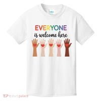 Everyone Is Welcome Here Idaho Teacher Kids T-Shirt thumb 0