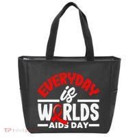 Everyday Is Worlds Aids Day Hiv Aids Awareness Tote Bag thumb 0