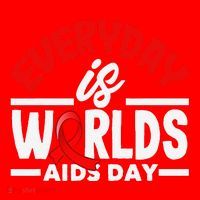 Everyday Is Worlds Aids Day Hiv Aids Awareness Santa Hat thumb 1