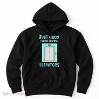 Elevator Just A Boy Who Loves Elevators Hoodie thumb 0