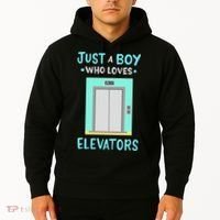 Elevator Just A Boy Who Loves Elevators Hoodie thumb 2