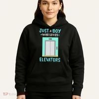 Elevator Just A Boy Who Loves Elevators Hoodie thumb 5