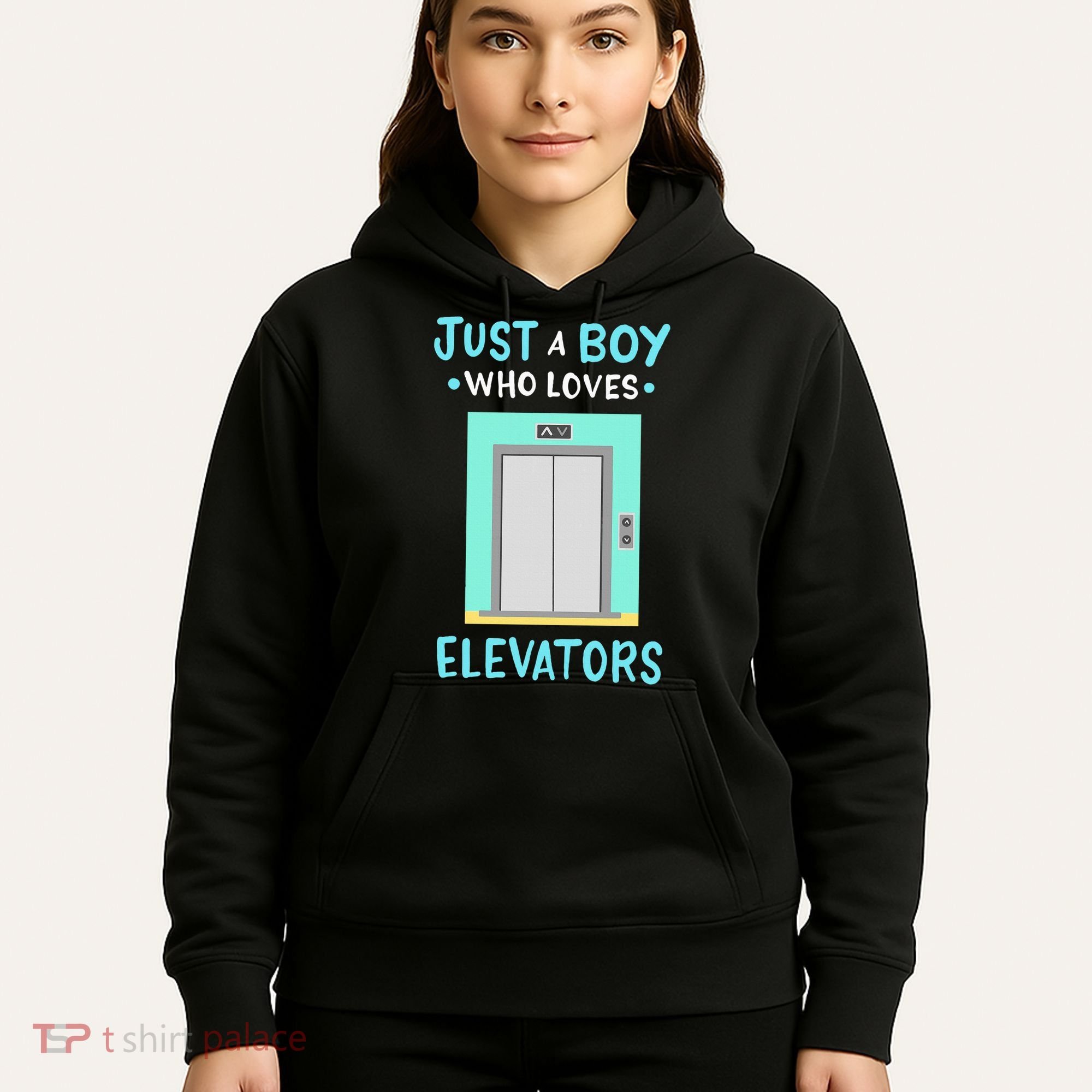 Elevator Just A Boy Who Loves Elevators Hoodie
