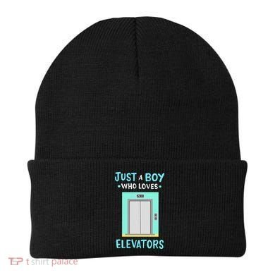 Elevator Just A Boy Who Loves Elevators Beanie