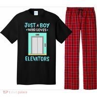 Elevator Just A Boy Who Loves Elevators Pajama Set thumb 0