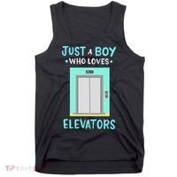 Elevator Just A Boy Who Loves Elevators Tank Top thumb 0