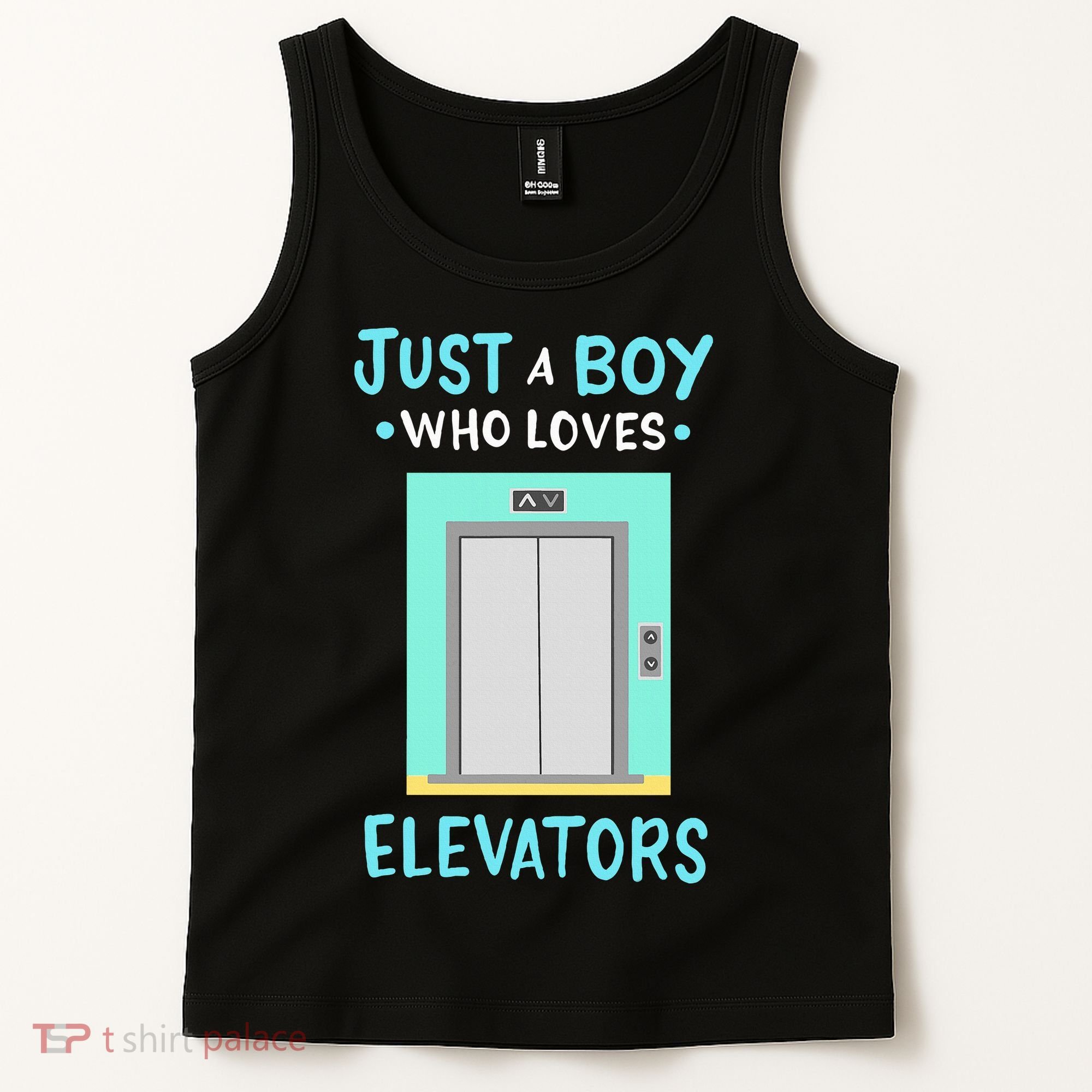 Elevator Just A Boy Who Loves Elevators Tank Top