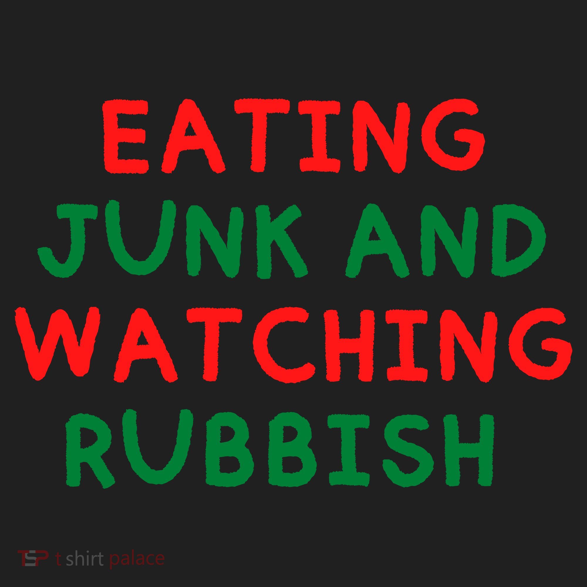 Eating Junk And Watching Rubbish Funny Christmas Women's Sweatshirt