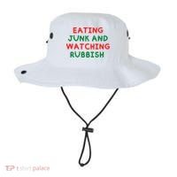 Eating Junk And Watching Rubbish Funny Christmas Bucket Hat thumb 0