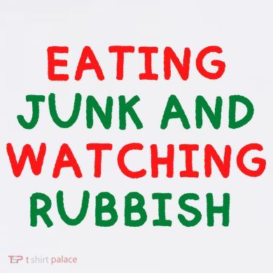 Eating Junk And Watching Rubbish Funny Christmas Women's Hoodie