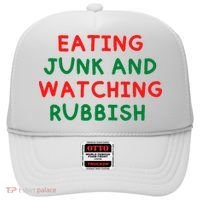 Eating Junk And Watching Rubbish Funny Christmas Hat thumb 0