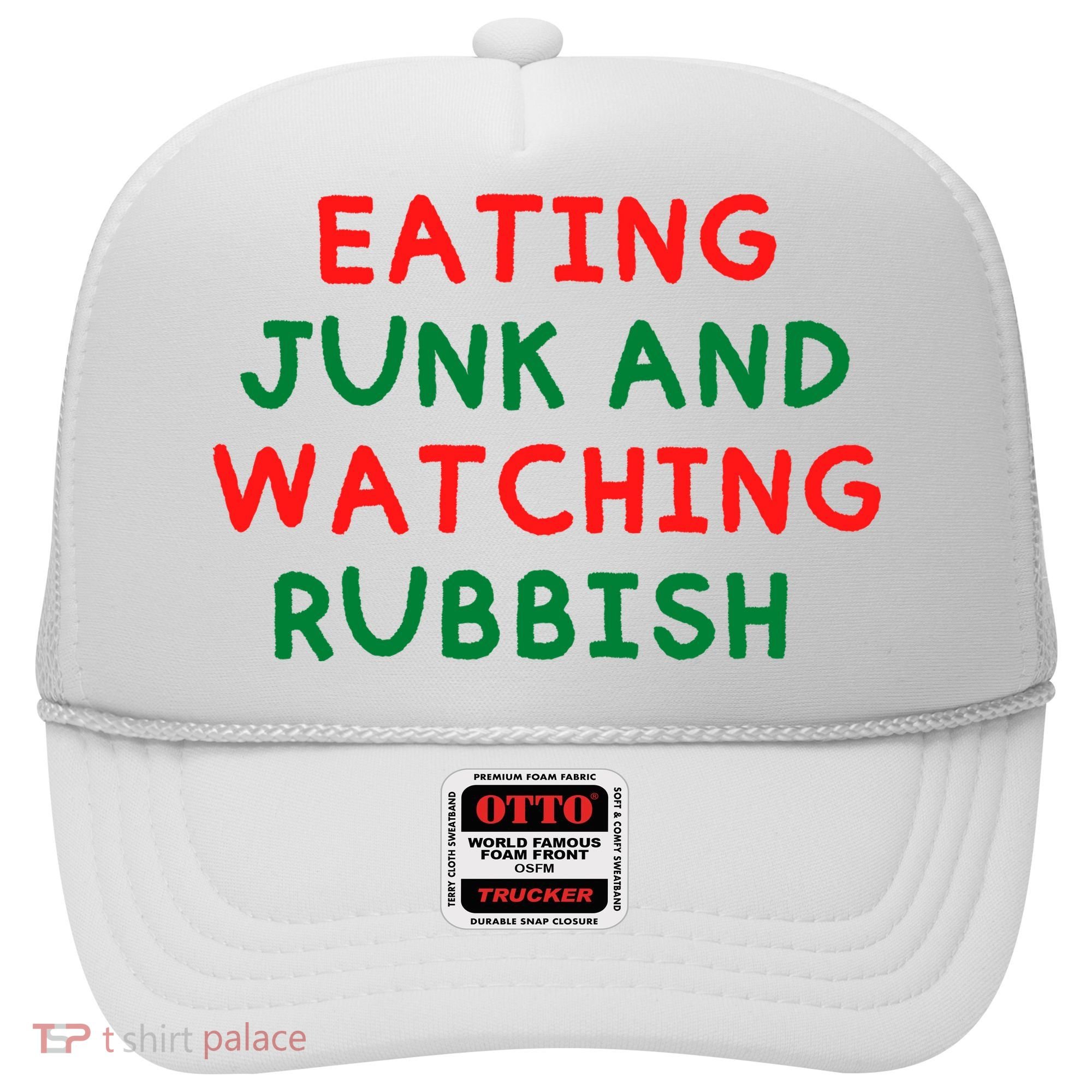 Eating Junk And Watching Rubbish Funny Christmas Hat