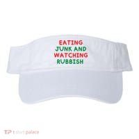 Eating Junk And Watching Rubbish Funny Christmas Visor thumb 0