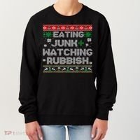 Eating Junk And Watching Rubbish Ugly Christmas Sweaters  Women's Sweatshirt thumb 0