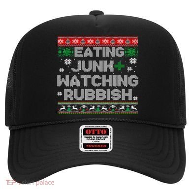 Eating Junk And Watching Rubbish Ugly Christmas Sweaters  Hat