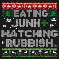 Eating Junk And Watching Rubbish Ugly Christmas Sweaters  Visor thumb 3