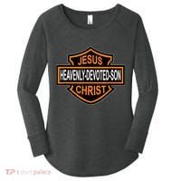 Enjoy Jesus Christ Heavenly Devoted Son Parody Religious Tee Women's Perfect Tri Tunic Long Sleeve Shirt thumb 0