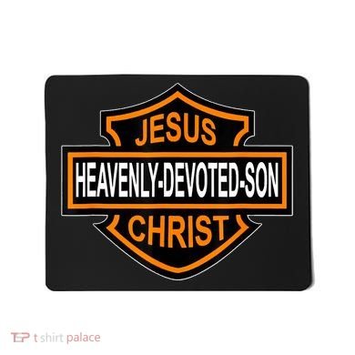 Enjoy Jesus Christ Heavenly Devoted Son Parody Religious Tee Mousepad