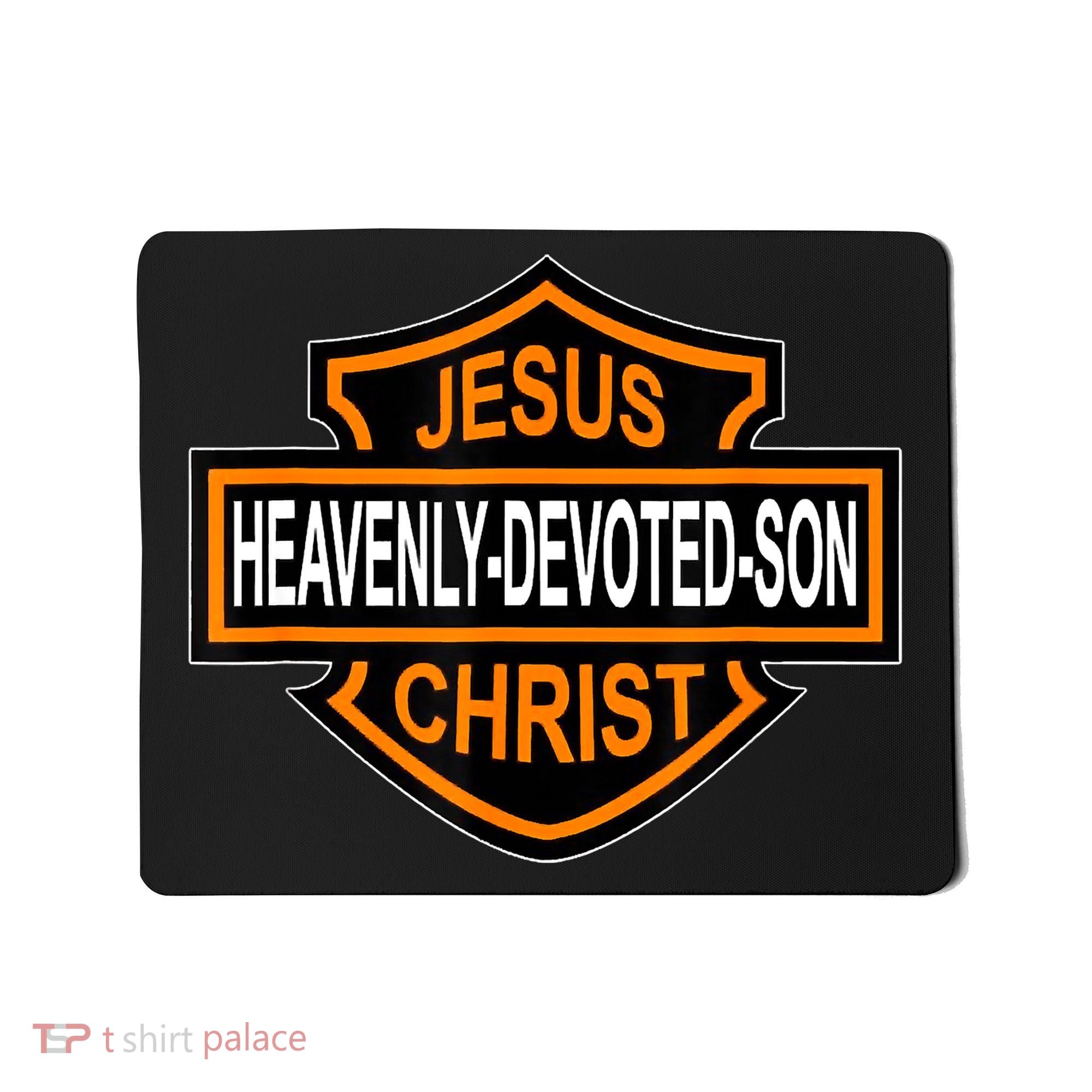 Enjoy Jesus Christ Heavenly Devoted Son Parody Religious Tee Mousepad