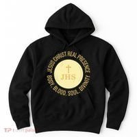 Eucharist Jesus Christ Presence Body Blood Soul Divinity Hoodie thumb 0