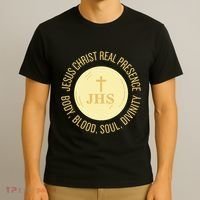 Eucharist Jesus Christ Presence Body Blood Soul Divinity T-Shirt thumb 3