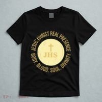 Eucharist Jesus Christ Presence Body Blood Soul Divinity T-Shirt thumb 5