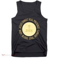 Eucharist Jesus Christ Presence Body Blood Soul Divinity Tank Top thumb 0