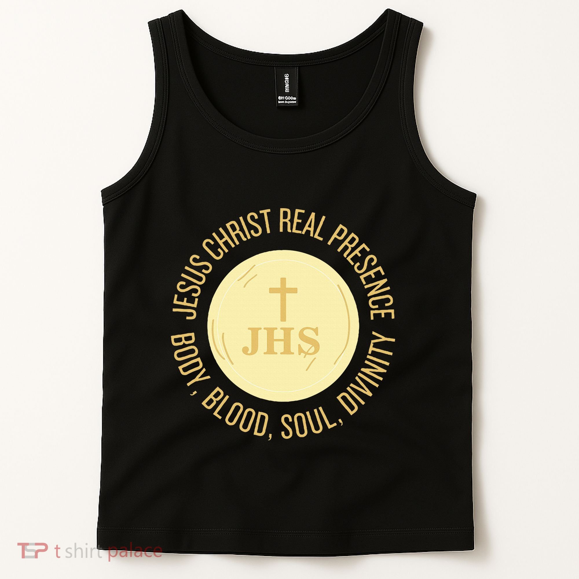Eucharist Jesus Christ Presence Body Blood Soul Divinity Tank Top